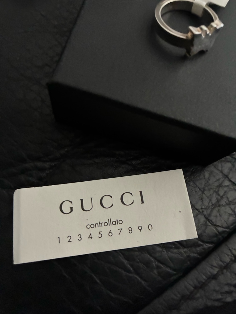 Gucci Butterfly Ring Sterling Silver Cut Out Size 6 Thin Band - New - Picture 10 of 11